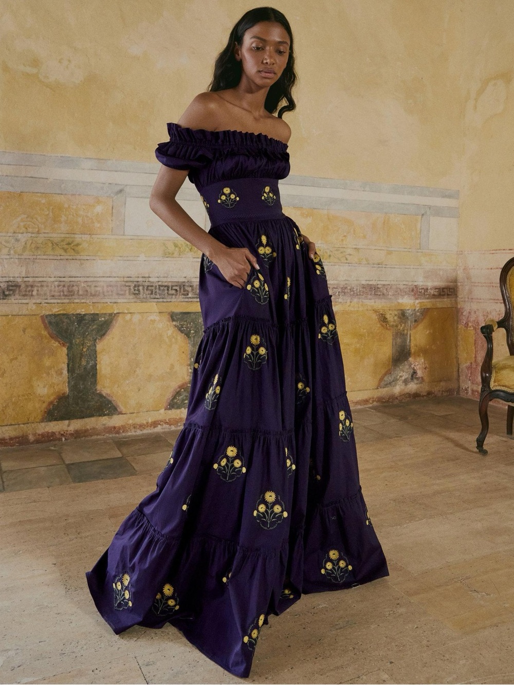 Rare Agua by Agua Benita Azucar Embroidered Dress
